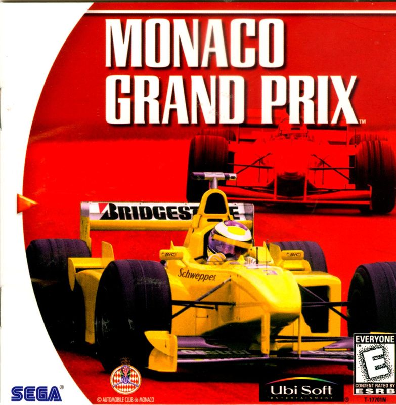 Monaco Grand Prix box art for Sega Dreamcast